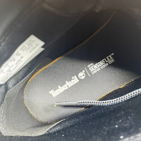 Timberland Keeley Field 6 Inch Black Nubuck Leather Womens 8 Lace Up Boots A26HQ - Picture 10 of 11